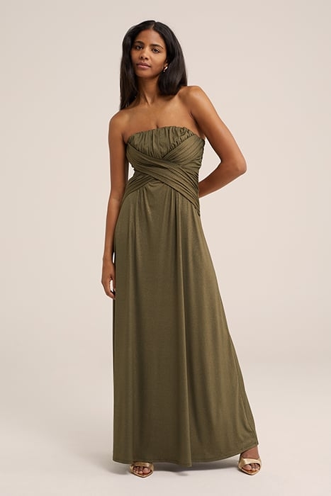 DRESS MAXI LENGTH ARMY GREEN 4