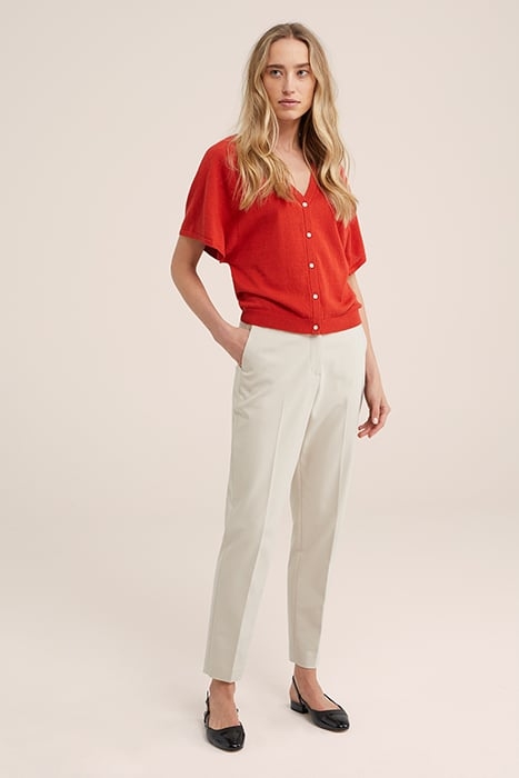 KNITTED CARDIGAN BRIGHT RED 3