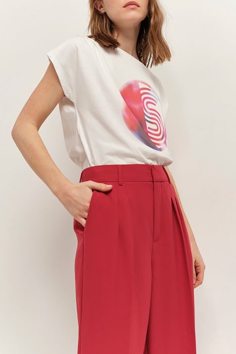 MAGNUS - ECRU ORGANIC COTTON PALM TREE T-SHIRT 4