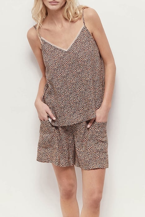 CHIARA - SAND TOP WITH MINI GIRAFFE PRINT 3
