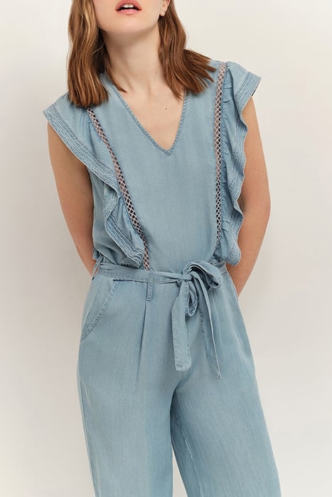 REYNIS - LAPIZ BLUE LYOCELL® LONG JUMPSUIT 5