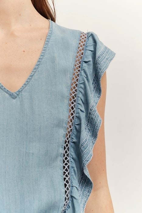 REYNIS - LAPIZ BLUE LYOCELL® LONG JUMPSUIT 6