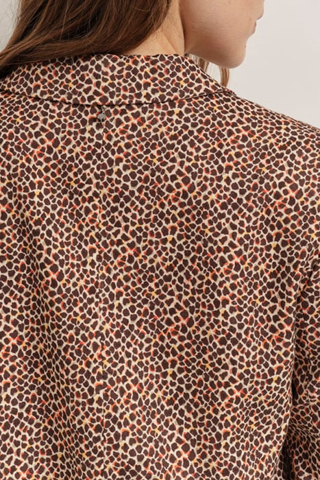 VINCE - SAND SUIT JACKET WITH MINI GIRAFFE PRINT 5