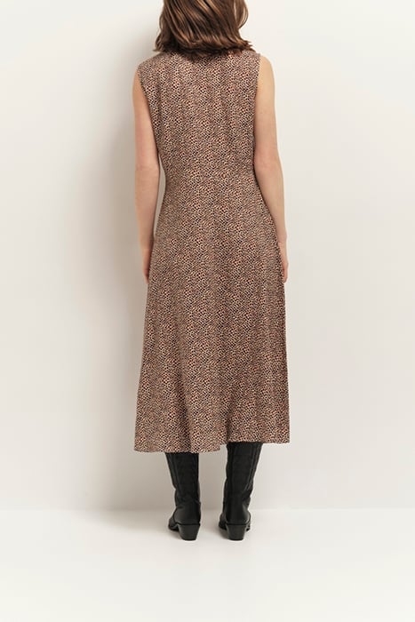 ROXY - LONG SAND SHIRT DRESS WITH MINI GIRAFFE PRINT 2