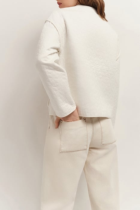 DICKA - QUILTED ECRU JACKET 2