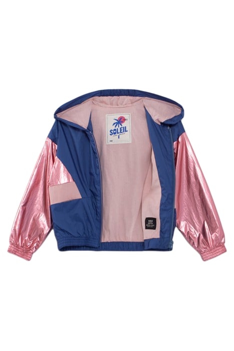 GIRLS’ PINK COLOURBLOCK-STYLE WINDCHEATER 3