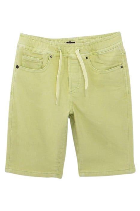 BOYS' LIME GREEN BERMUDA SHORTS WITH ELASTICATED WAIST 1
