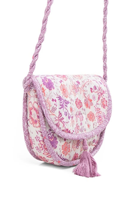 GIRLS’ LILAC SHOULDER BAG WITH FLOWER PRINT 5
