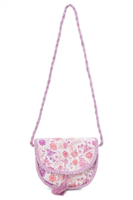 GIRLS’ LILAC SHOULDER BAG WITH FLOWER PRINT 1