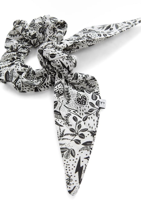 GIRLS’ BLACK SCARF SCRUNCHIE WITH ROCK JUNGLE PRINT 4