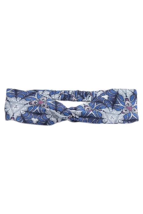 GIRLS' WHITE HEADBAND WITH GRAPHIC WAX PRINT 1