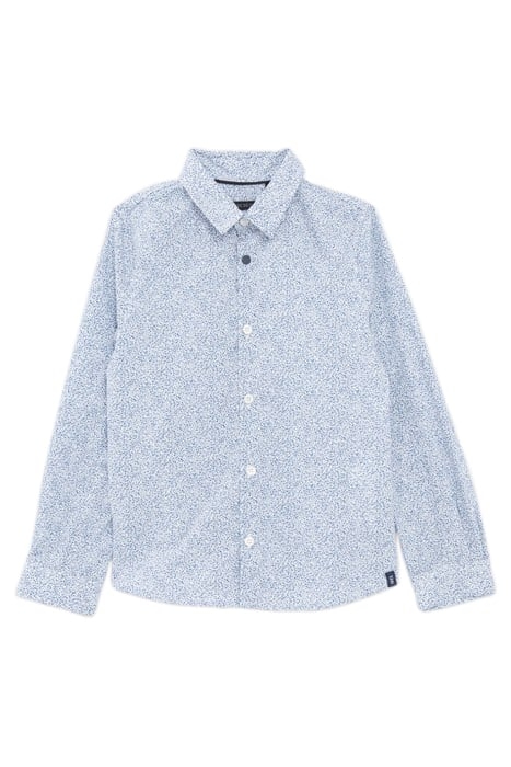 BOYS’ BLUE SHIRT WITH MINIMALIST LEAF PRINT 1