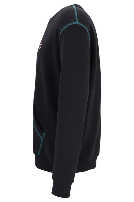 CREWNECK SWEATSHIRT WITH KANGAROO POCKET AND CONTRAST STITCH 6