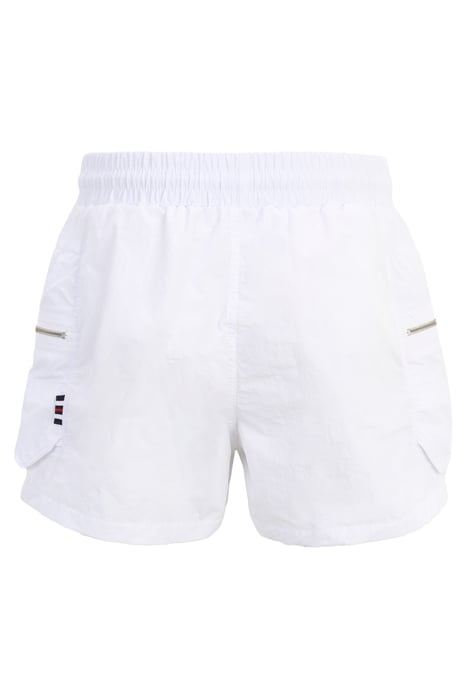 CRINKLE NYLON SHORTS WITH SIZE POCKETS WHITE 5