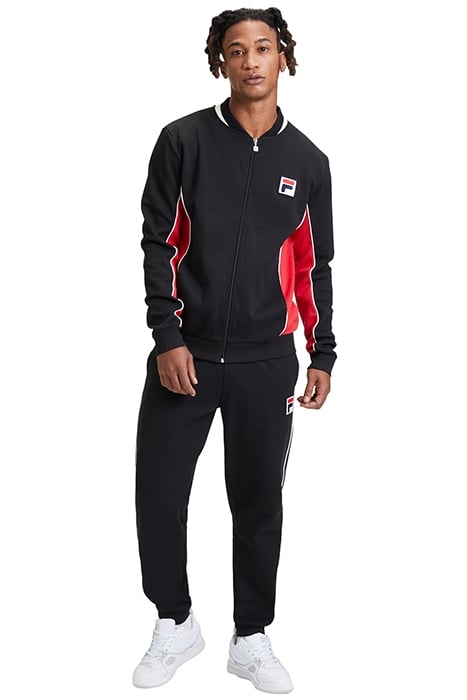 SETTANTA TRACK JACKET BLACK-TRUE RED 3