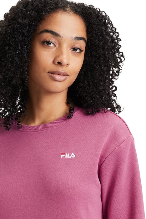 BANTIN SLIGHTLY CROPPED CREW SWEAT RED VIOLET 7