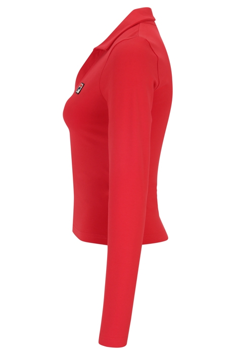 LEE LONGSLEEVE POLO SHIRT TRUE RED 6