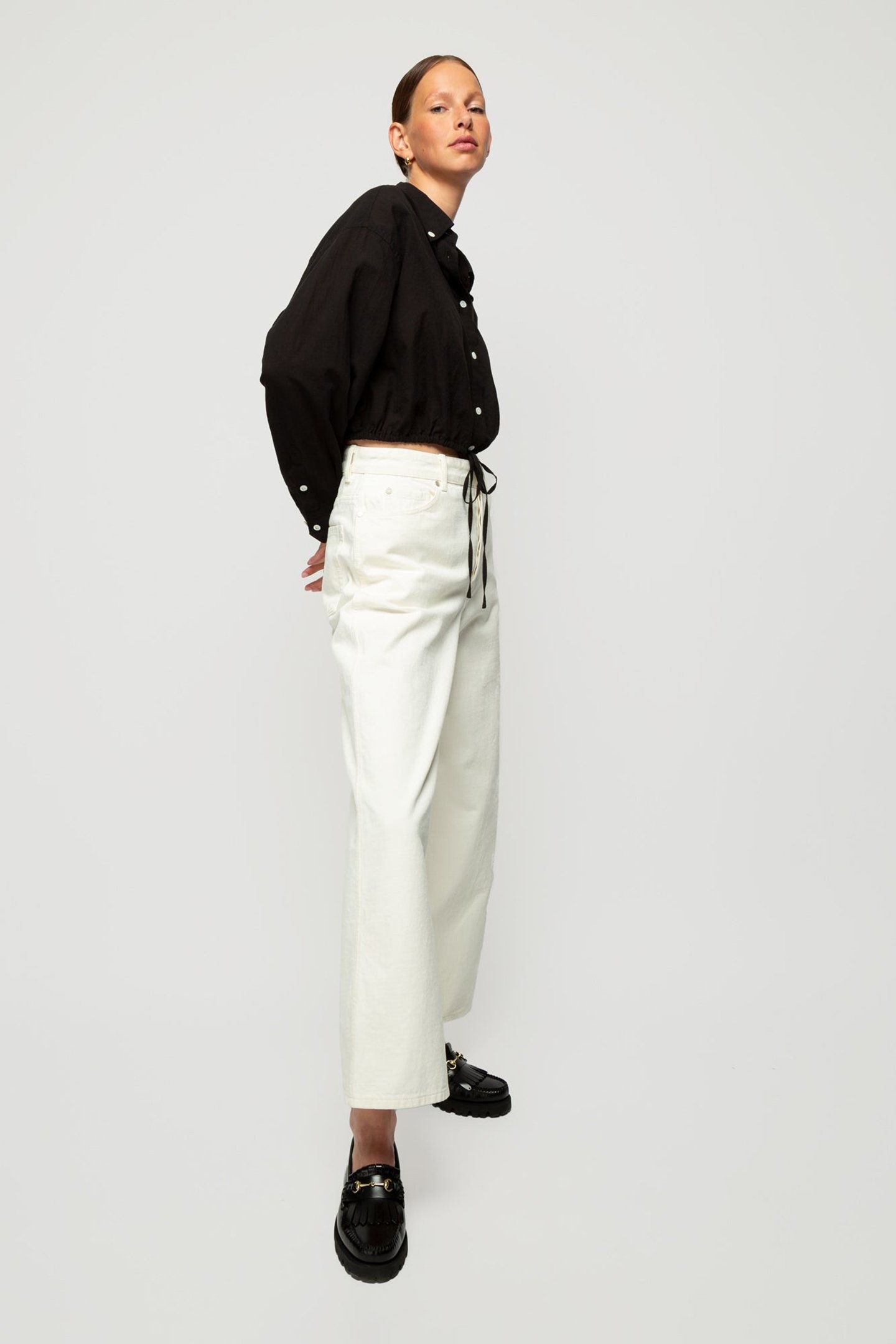 LIGHT DENIM CULOTTE ECRU 4